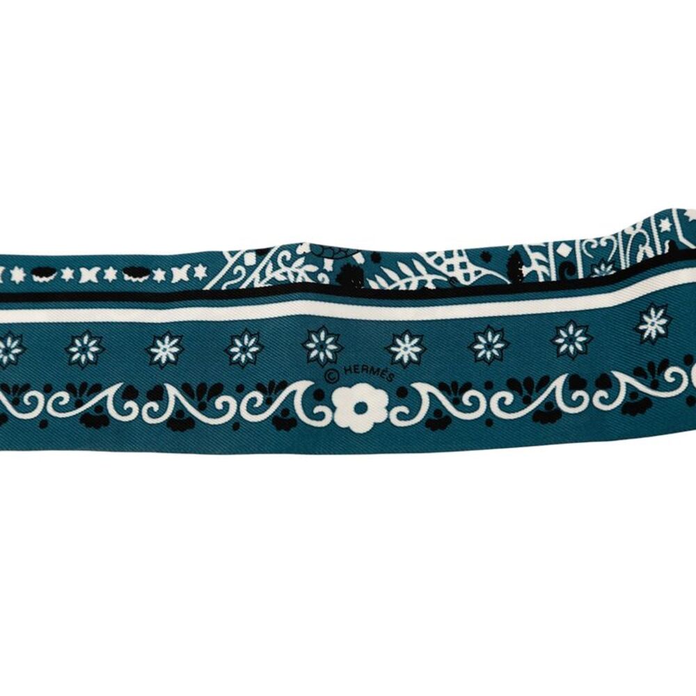 Hermès Peuple Du Vent Bandana Silk Twilly Scarf - Picture 4 of 6